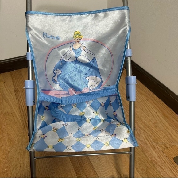 Cinderella Baby Stroller Toy Disney Blue Foldable Rare Hard to Find - Picture 2 of 10